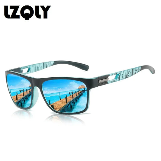 Classic Vintage Square Polarized Sunglasses Fashion Designer Sun Glasses Driving Fishing Travel Sunglass Black Eyewear UV400