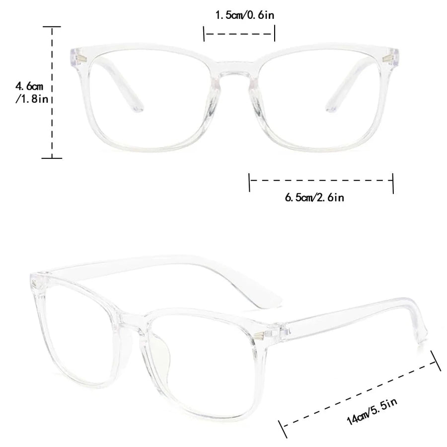 Monture de lunettes anti-lumière bleue à rivets pour hommes et femmes, lunettes optiques rétro transparentes, lunettes de protection pour ordinateur, lunettes anti-lumière bleue