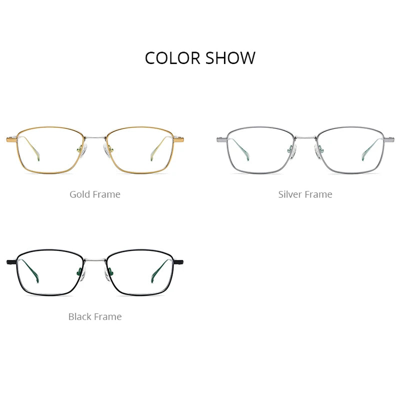 FONEX Pure Titanium Glasses Men Retro Vintage Square Eyeglasses 2022 New Frame Eyewear F85723