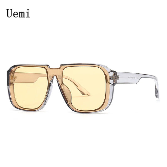 2023 New Retro Male Pilot Square Sunglasses For Women Men Fashion Vintage Luxury Brand Sun Glasses Shades UV400 Eyeglasses