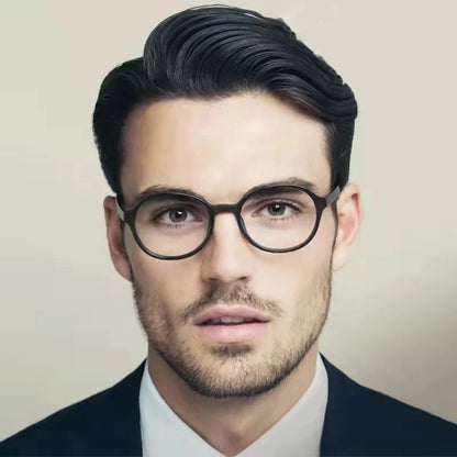 Ultralight Fashion Retro Round Glasses Frames Women TR90 Titanium Optical Prescription Men's Eyeglasses Frame H3050