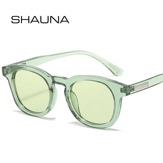 SHAUNA Retro Oval Women Sunglasses Fashion Shades UV400