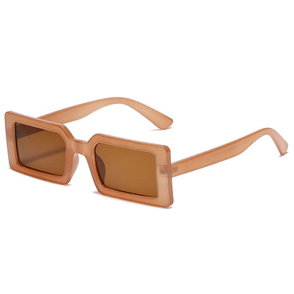 Ins Popular Square Sunglasses Women Men Trendy Vintage Brand Design Brown Gradient Lens Sun Glasses Female Eyewear UV400