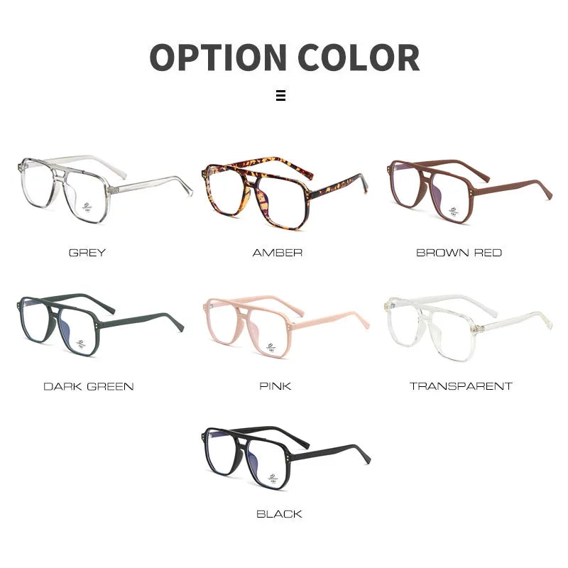 SHAUNA Anti Blue Light TR90 Retro Rivets Macaron Glasses Frames Women Fashion Men Optical Computer Glasses