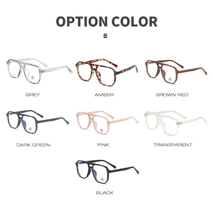 SHAUNA Anti Blue Light TR90 Retro Rivets Macaron Glasses Frames Women Fashion Men Optical Computer Glasses