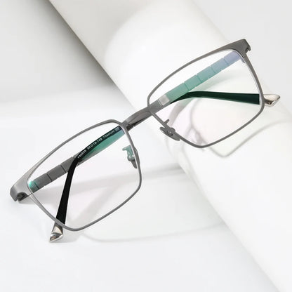 FONEX Pure Titanium Glasses Frame Men 2021 New Male Classic Eyeglasses Frame Full Rim Square Eyewear F85658