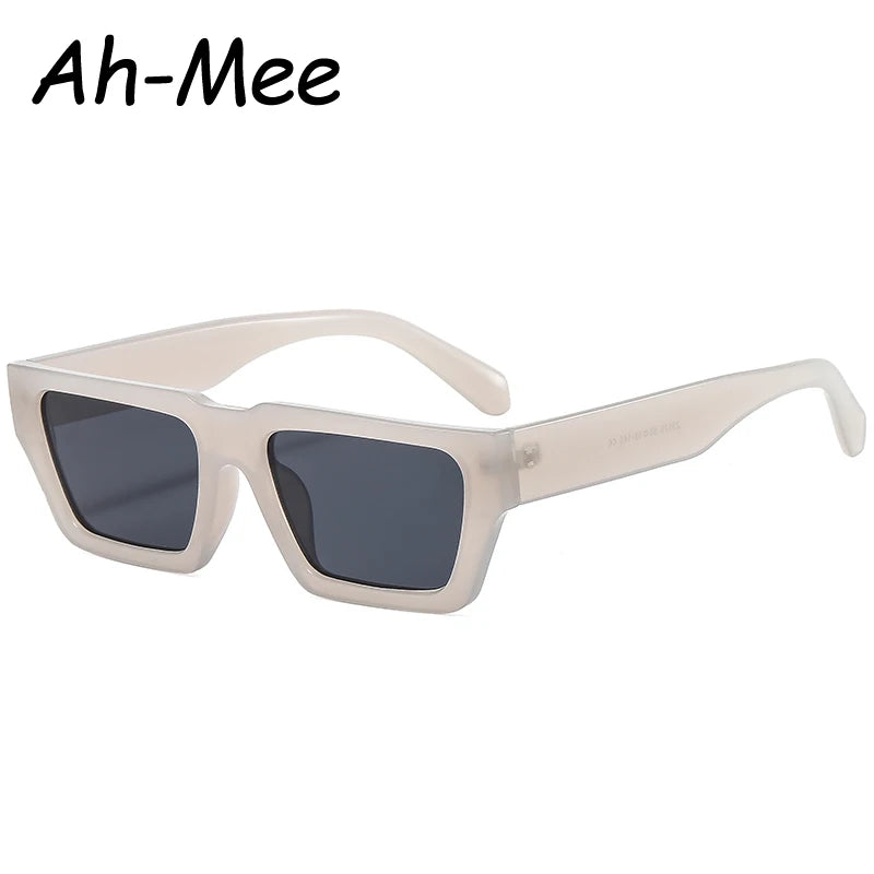 Vintage Sonnenbrille mit quadratischem Rahmen für Damen und Herren, modische Sonnenbrillen, Punk, beliebte Retro-Hip-Hop-Brille für Damen, UV400