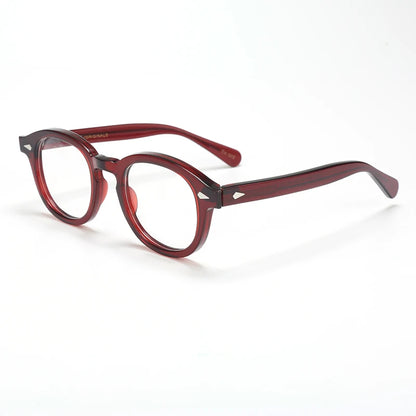 Optical Eyeglasses Frame Men Women Johnny Depp LEMTOSH Vintage Glasses Computer Acetate Spectacle Frame For Male Clear Lens