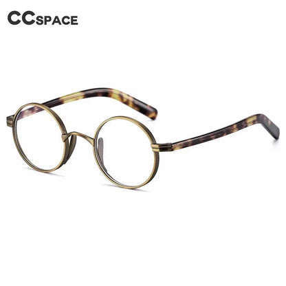 54604 Retro Titanium Round Frame Reading Glasses Men Alloy Glasses Frame Fashion Male Square Eye Myopia Prescription Eyeglasses