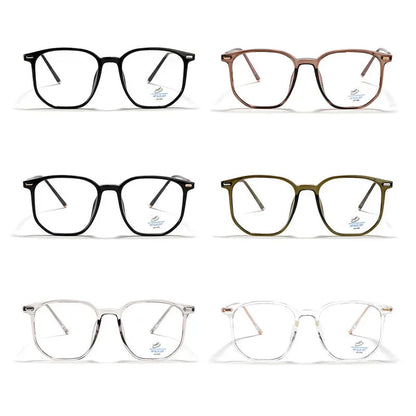 SHAUNA Anti-Blue Light Rivets Square Glasses Frame Retro Optical Frames Computer Glasses