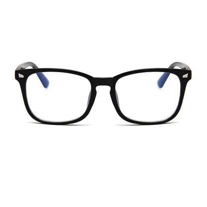 Monture de lunettes anti-lumière bleue à rivets pour hommes et femmes, lunettes optiques rétro transparentes, lunettes de protection pour ordinateur, lunettes anti-lumière bleue