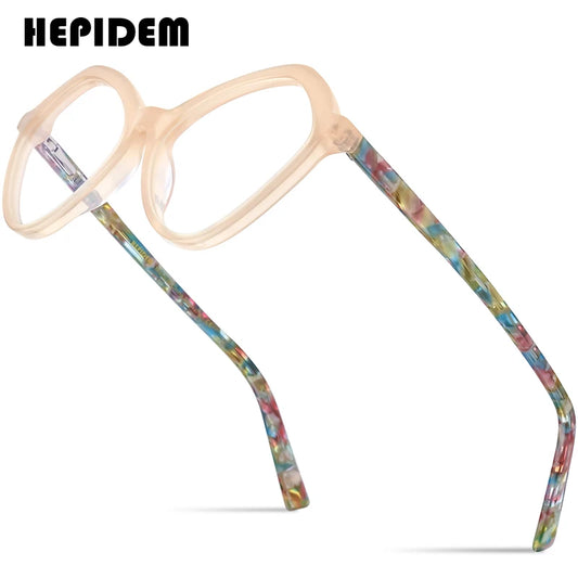 Lunettes en acétate multicolores HEPIDEM pour femmes, mode œil de chat, nouvelles lunettes de vue 2023, lunettes H9338