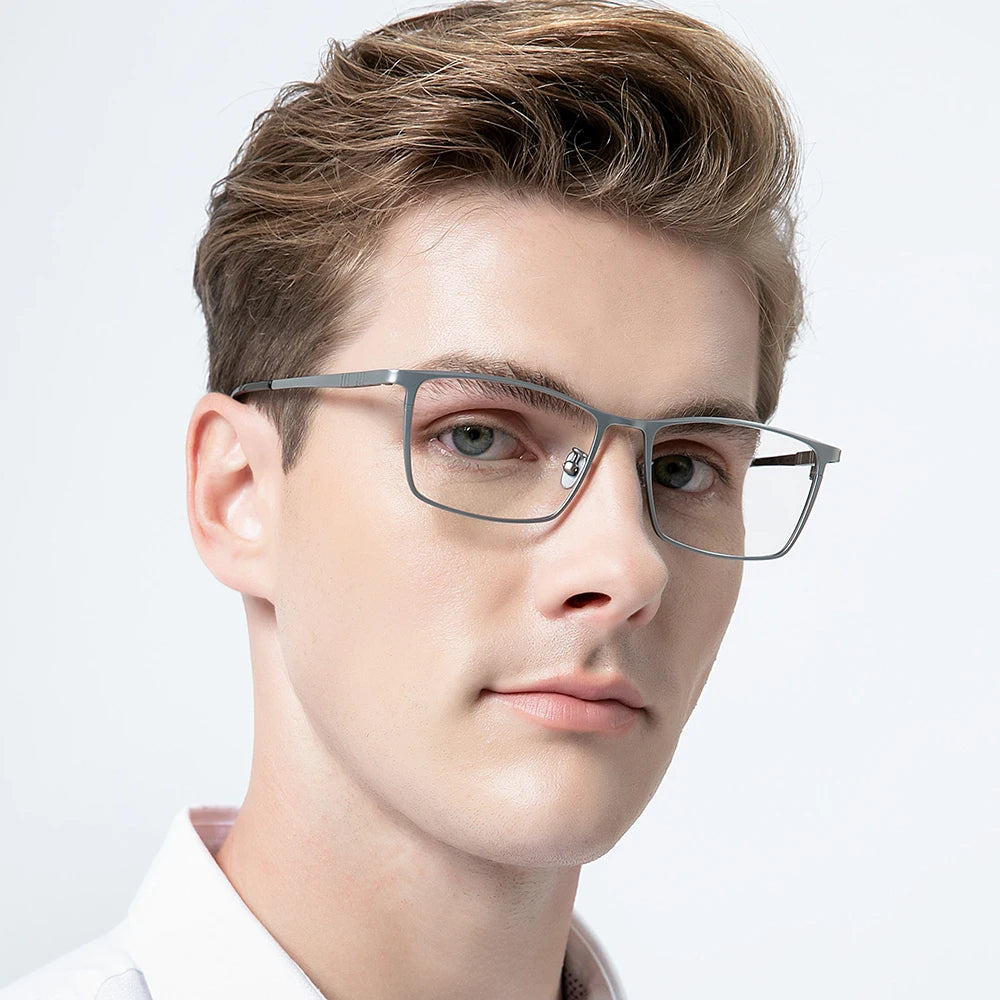 FONEX Pure Titanium Eyeglasses Frame Men Square Eyewear 2020 New Male Classic Full Glasses Frames F85641