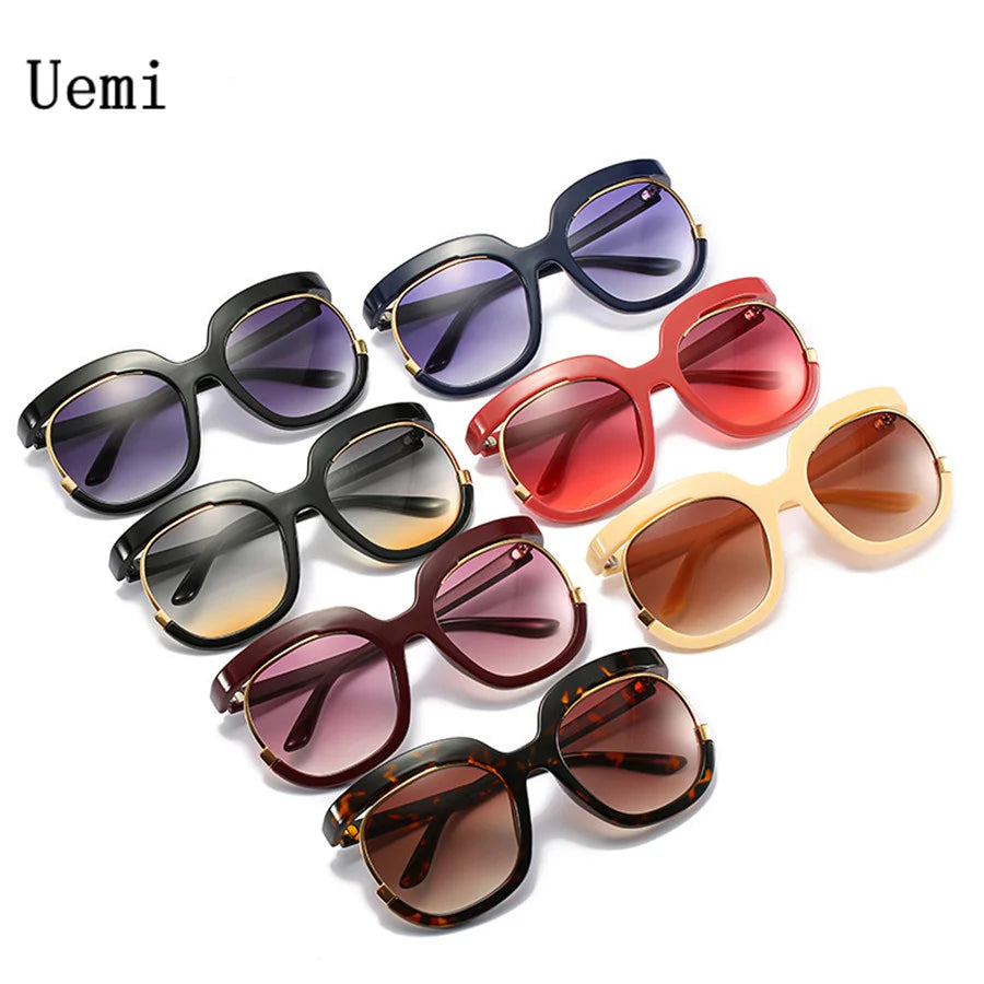 2022 New Fashion Round Oversized Sunglasses For Women Men Retro Designer Ladies Sun Glasses Trending Product Shades UV400 Eyewea