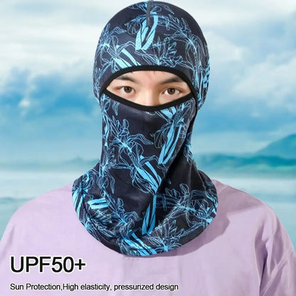 Hiking Scarves Motorcycle Cycling Helmet Bicycle Hat Sun Protection Cycling Balaclava Cooling Neck Face Cover Full Face Cap