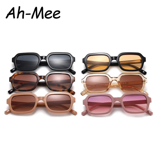 Fashion Cycling Small Square Sunglasses Women Brand Eyeglasses Trendy Yellow Vintage Sun Glasses Female Gafas De Sol Mujer UV400