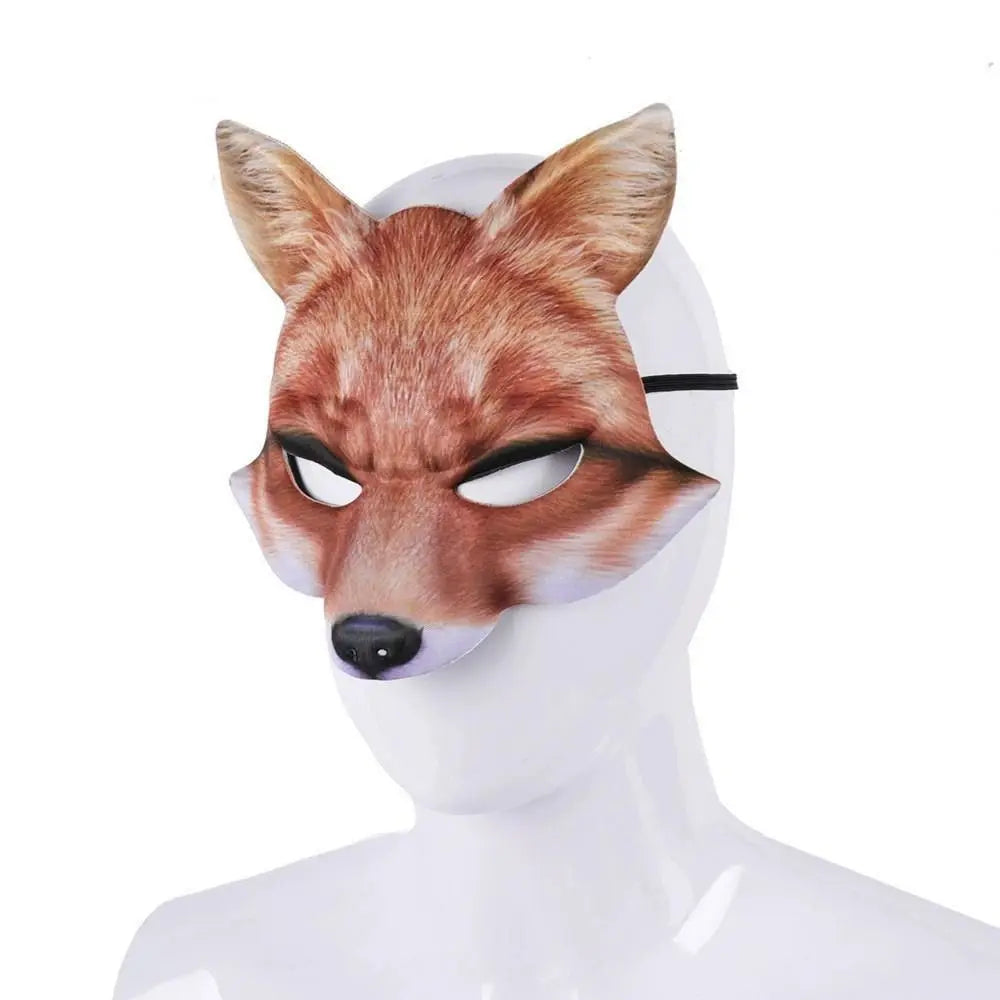 Masque de cosplay animal élégant renard blanc cadeaux masque de renard masques EVA Halloween