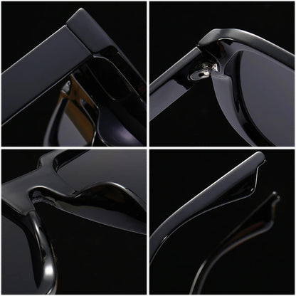 SHAUNA Retro Square One Piece Sunglasses Men Mirror Shades UV400 Flat Top Men Fashion Sun Glasses