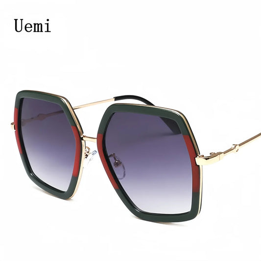 Fashion Oversized Square Sunglasses For Women Men Vintage Big Frame Retro Luxury Designer Sun Glasses Trend UV400 Eyewear Shades