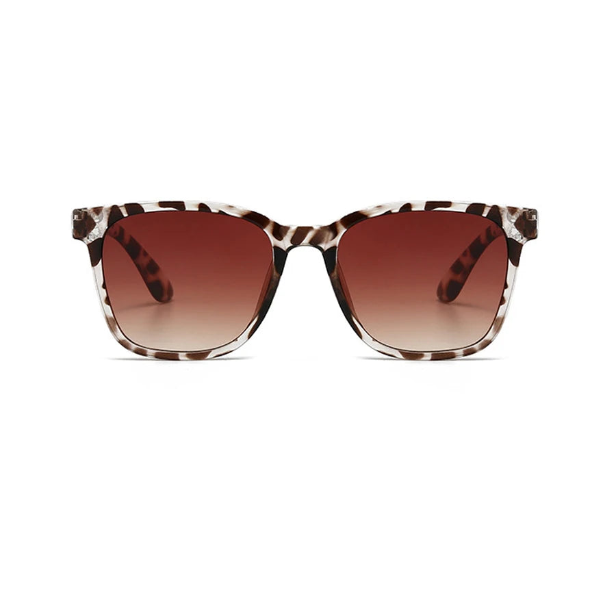 Retro 2024 Classic Vintage Square Sunglasses Women Oversized Sunglasses Women Men Retro Leopard Luxury Sun Glasses UV400