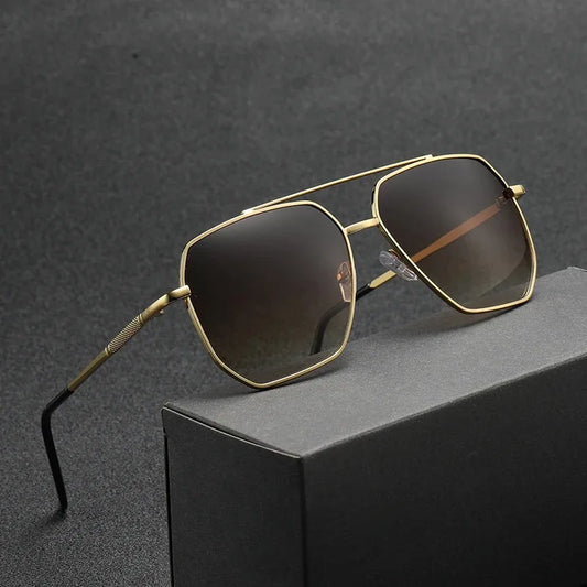 Fashion Men Sunglasses Pilot Classic Driving Sun Glasses Metal Frame Mirror Leisure Fishing Business Men/women Eyeglass UV400