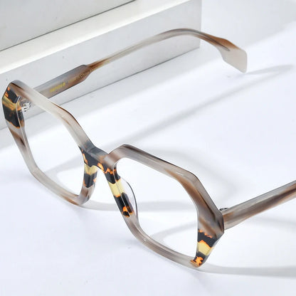 HEPIDEM Multicolor Acetate Glasses Men Retro Square Eyeglasses Women Spectacles Eyewear 9258