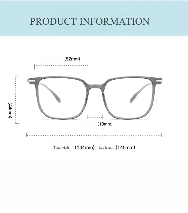 MOMOJA New Ultra Light And Fashionable Square Pure Titanium Men's Eyeglass frame Optical Prescription Gglasses For WomenBV3006B