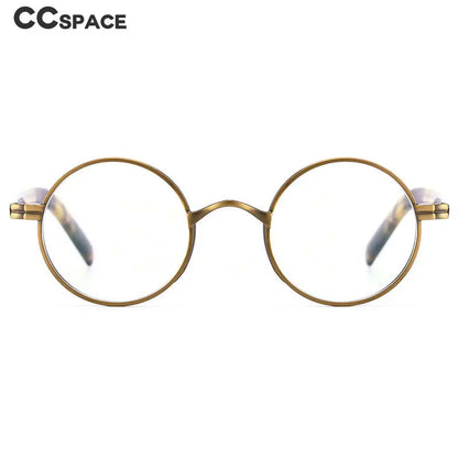 54604 Retro Titanium Round Frame Reading Glasses Men Alloy Glasses Frame Fashion Male Square Eye Myopia Prescription Eyeglasses