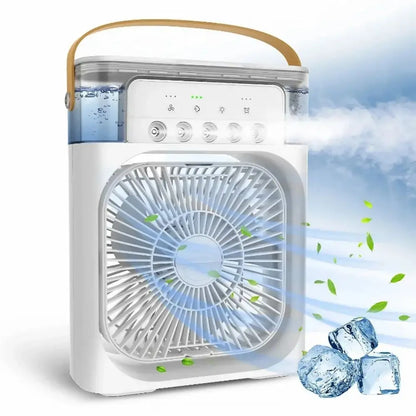 Portable 3 In 1 Fan AIr Conditioner Household Small Air Cooler LED Night Lights Humidifier Air Adjustment Home Fans Dropshipping