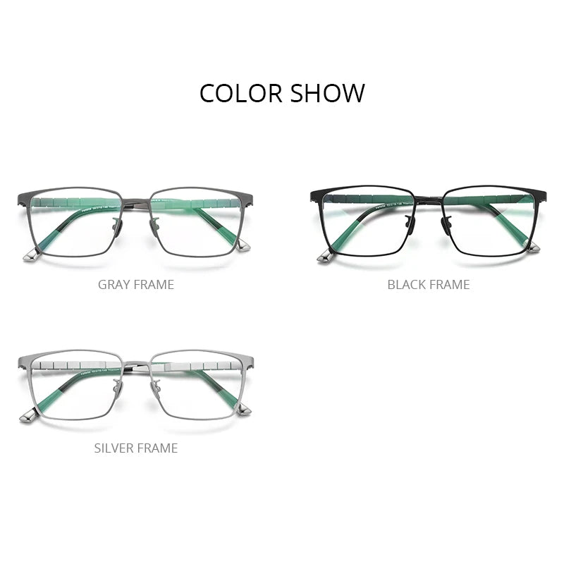 FONEX Pure Titanium Glasses Frame Men 2021 New Male Classic Eyeglasses Frame Full Rim Square Eyewear F85658