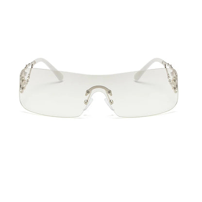 Nouvelles lunettes de soleil sans monture Y2K pour femmes et hommes 2024 Produit tendance de haute qualité pour rave party festival oculos de sol uv400