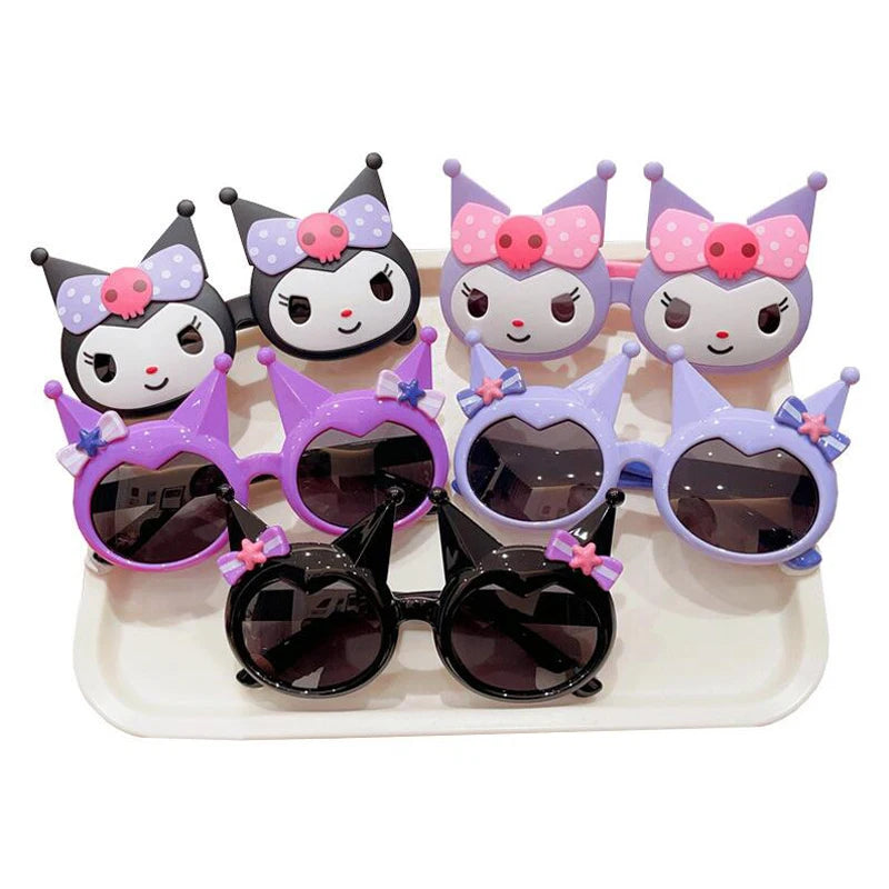 3 pièces enfants lunettes de soleil polarisées mode mignon ovale enfants lunettes de soleil garçon fille dessin animé lunettes bébé voyage lunettes UV400