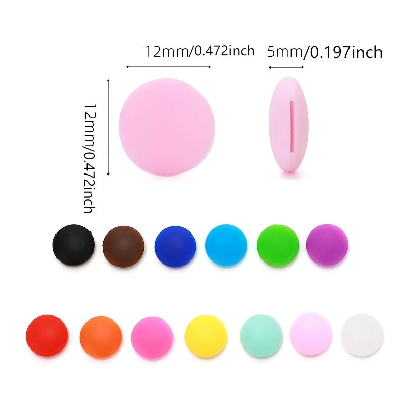 Lot de 10 crochets d'oreille antidérapants ronds en silicone pour lunettes, accessoires pour lunettes, poignée pour embout de temple, support pour lunettes