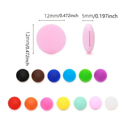 Lot de 10 crochets d'oreille antidérapants ronds en silicone pour lunettes, accessoires pour lunettes, poignée pour embout de temple, support pour lunettes