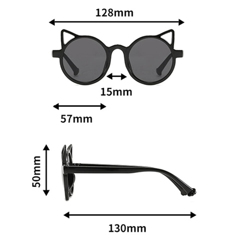 Kinder Niedliche Tier Cartoon Sonnenbrille Sommer Mädchen Jungen Katzenohren Sonnenbrille Schöne Vintage Sonnenbrille UV Schutz Brillen