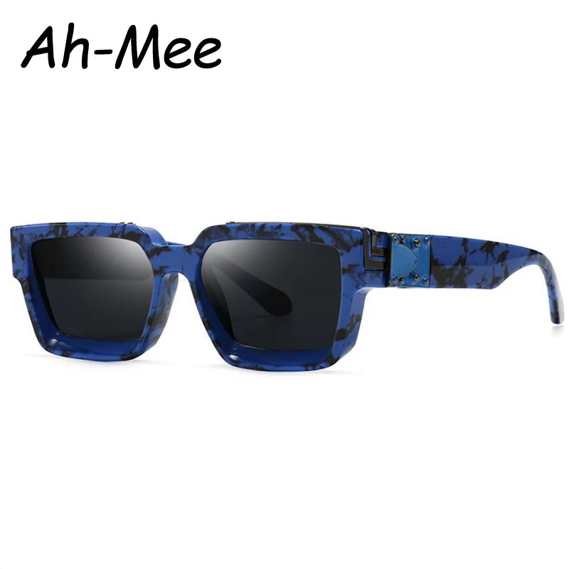 Kleine rechteckige Sonnenbrille Frauen Luxusmarke Männer Shades Retro Quadratisch Schwarze Sonnenbrille Brillen Trend Punk Brillen Für Männer