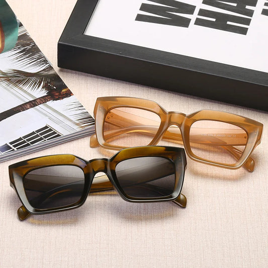 6pcs Small Cat Eye Sunglasses Women Retro Square Brand Design Vintage Sun Glasses For Female Ladies Eyewear UV400