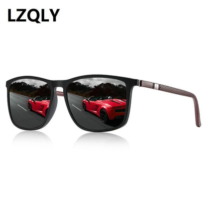 Classic Vintage Square Polarized Sunglasses Men And Women Driving Travel Anti-glare Sun Glasses For Man TR90 Frame Eyewear UV400