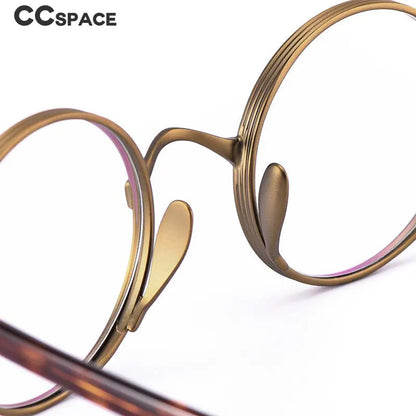 54604 Retro Titanium Round Frame Reading Glasses Men Alloy Glasses Frame Fashion Male Square Eye Myopia Prescription Eyeglasses