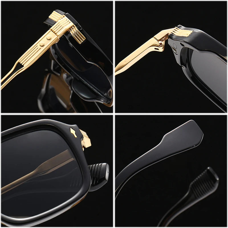 SHAUNA Retro Double Bridges Square Women Gradient Sunglasses Fashion Men Shades UV400