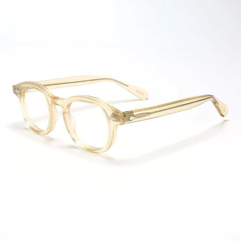 Optical Eyeglasses Frame Men Women Johnny Depp LEMTOSH Vintage Glasses Computer Acetate Spectacle Frame For Male Clear Lens