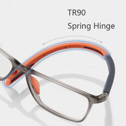 Fashion TR90 Reading Glasses for Men Spring Leg Sports Presbyopia Glasses Anti Blue Light Glasses +100 ~+400 Fashion TR90 Readin