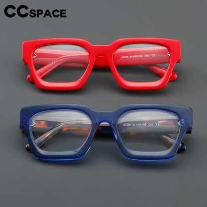 56992 Vintage Universal Prescription Spectacles Frame Lady Square Acetate Optical Glasses Frames Trend Transparent Eyewear