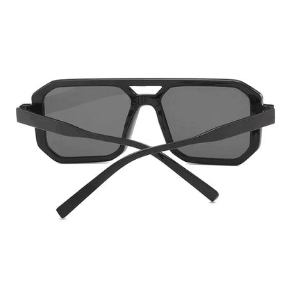 Vintage Sonnenbrille Damen Großer Rahmen Retro Quadrat Doppelsteg Sonnenbrille Gelb Braun Ausgefallene Brille Oculos De Sol Feminino