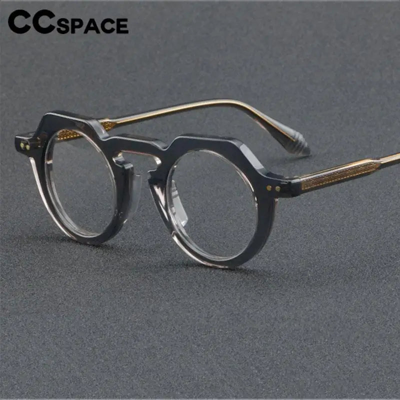 56936 Monture de lunettes universelle en acétate vert vintage pour femmes, monture de lunettes optique transparente populaire sur ordonnance