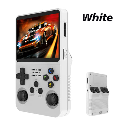 R36S Retro-Handheld-Videospielkonsole Linux-System 3,5-Zoll-IPS-Bildschirm Tragbarer Pocket-Videoplayer 64 GB 128 G RG35S Plus