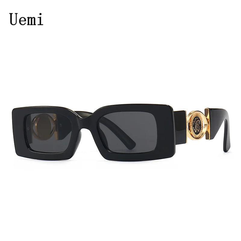 Neue Retro Luxus Quadrat Sonnenbrille Für Frauen Männer Blume Dekoration Mode Damen Sonnenbrille Ins Heißer Shading Brillen UV400