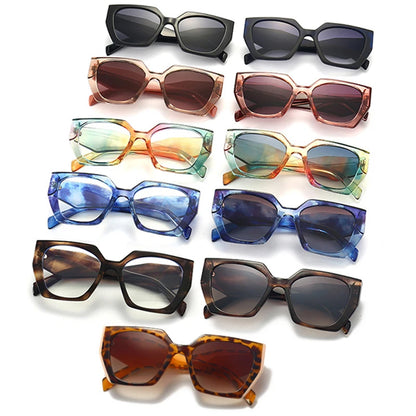 SHAUNA Retro Polygon Cat Eye Damen Sonnenbrille Fashion Brand Designer Bunter Farbverlauf Herren Sonnenbrille Shades UV400