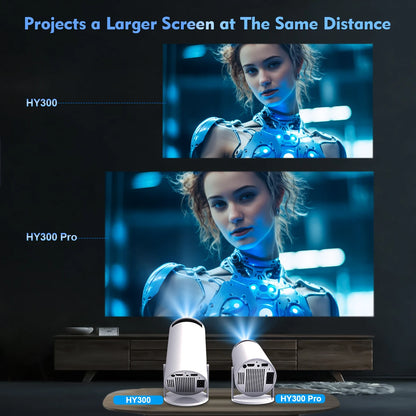 Projecteur Magcubic Android 11 4K 1280*720P HY300 Double Wifi 260ANSI 180°flexible BT5.0 Cinéma Extérieur Portable Projetor HY300 Pro