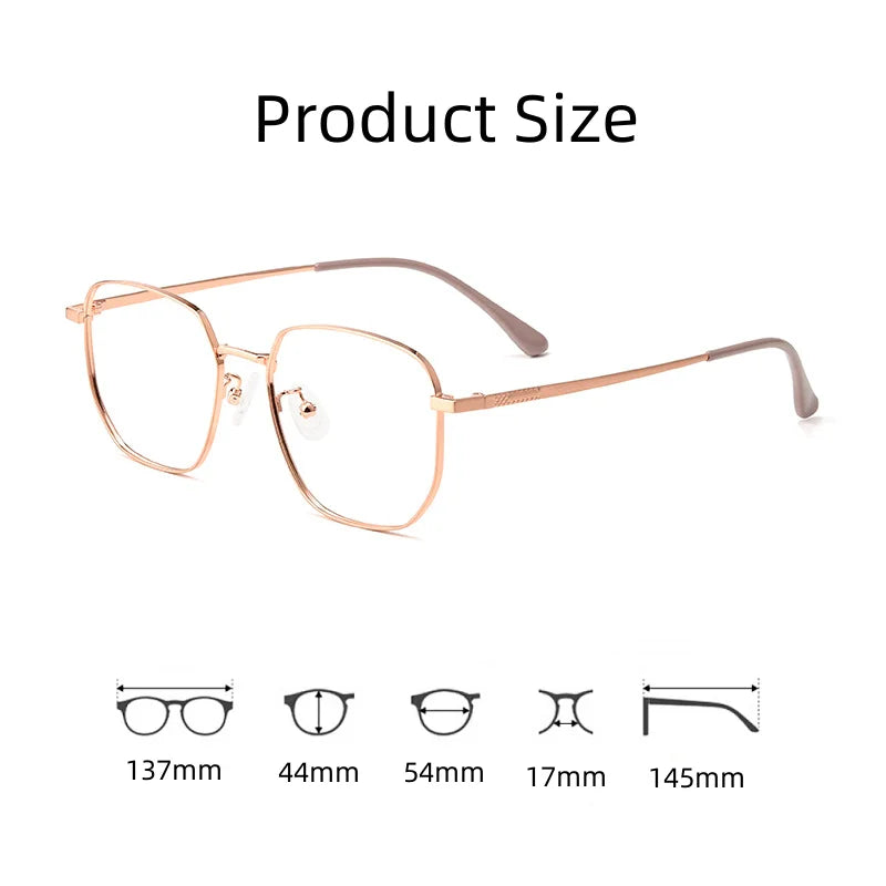 MOMOJA New Fashion Eyewear Ultra Light Retro Titanium Eyeglasses Myopia Optical Prescription Glasses Frame For Women 98660A